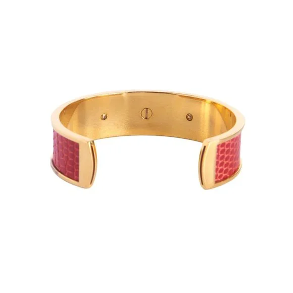 Authentic Hermès Vintage Kelly Lizard Cuff - Picture 7 of 10